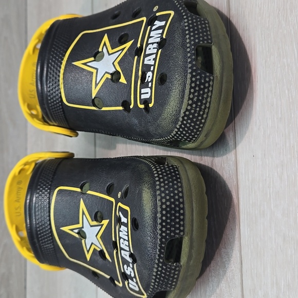 Crocs Women U.S. Army Clogs Mule Shoes Sz W7 M5 - Picture 4 of 12